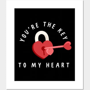 You're the key to my heart. Valentine, Couple Posters and Art